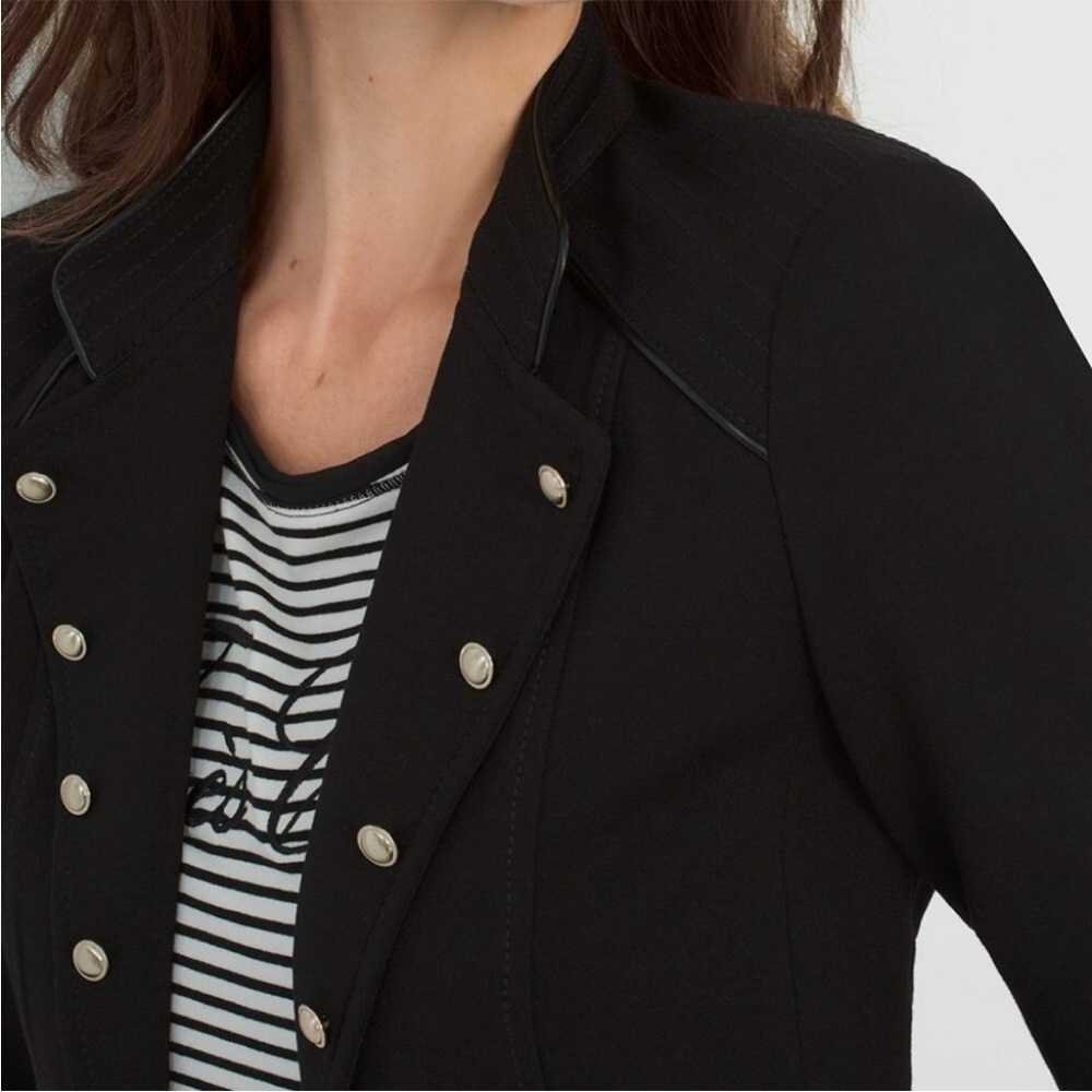 White House black market Ponte Military style blazer jacket - Picture 3 of 14